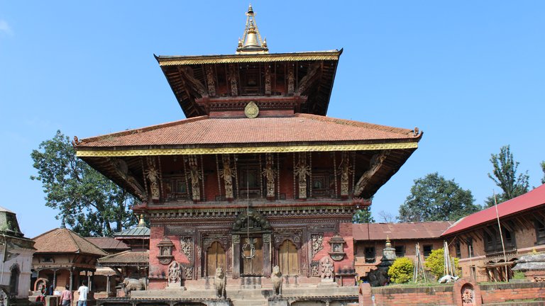 photograph of the ancient Changu Narayan temple in Nepal
